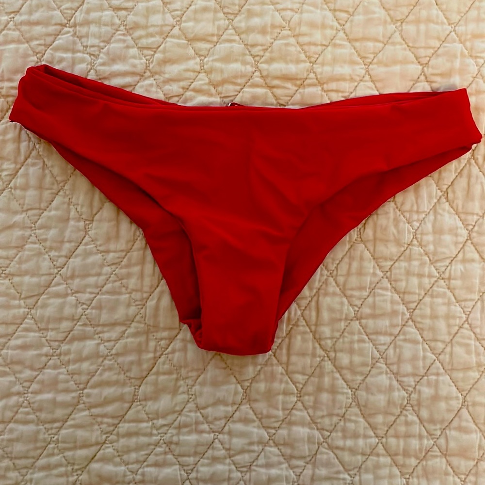 Red bikini bottoms
